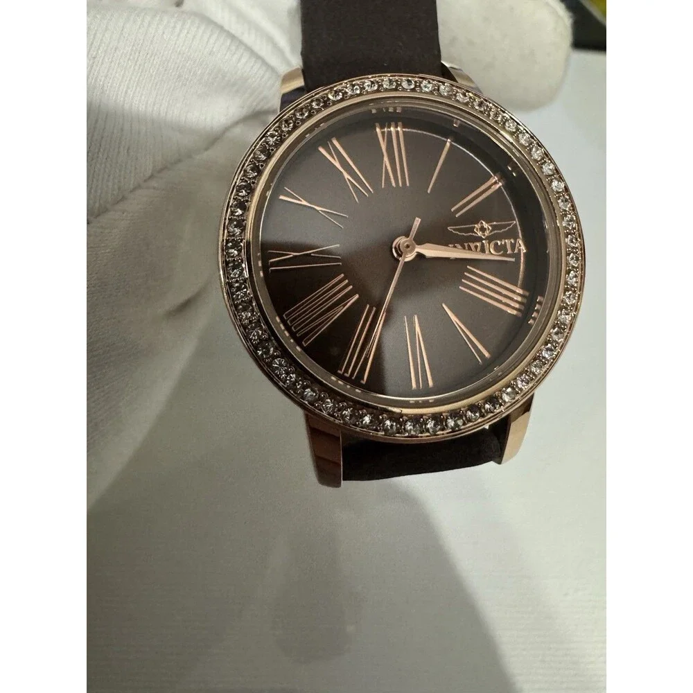 Invicta Women’s Dress Watch Celestial Ethera 31mm Brown/Chocolate Leather